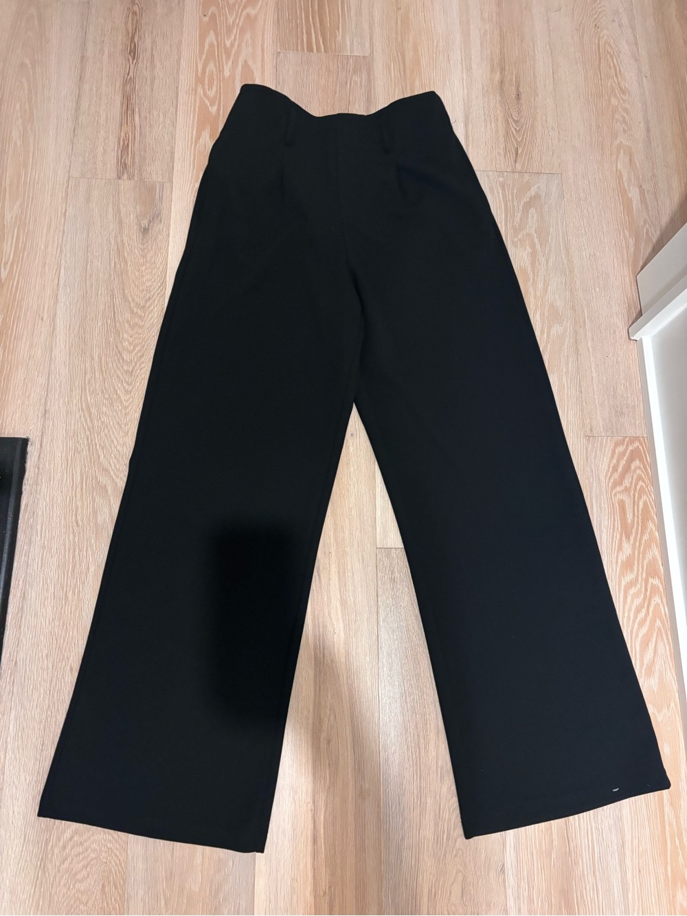Ardene Black Wide-Leg High-Rise Trousers